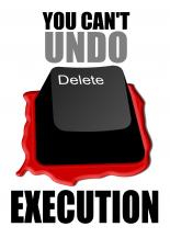 you can't undo execution